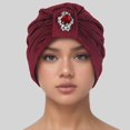 thumbnail image 2 of SUNSIOM Turbans pour Femmes Design Strass Décontracté Élégant Tête Tressée Turbans, 2 of 5