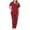 Wine, variant on Scrubs 2 Piece Set for Women - Modern V-Neck Top & Jogger Pants Medical Nursing Uniforms Womens Scrub Matching Sets