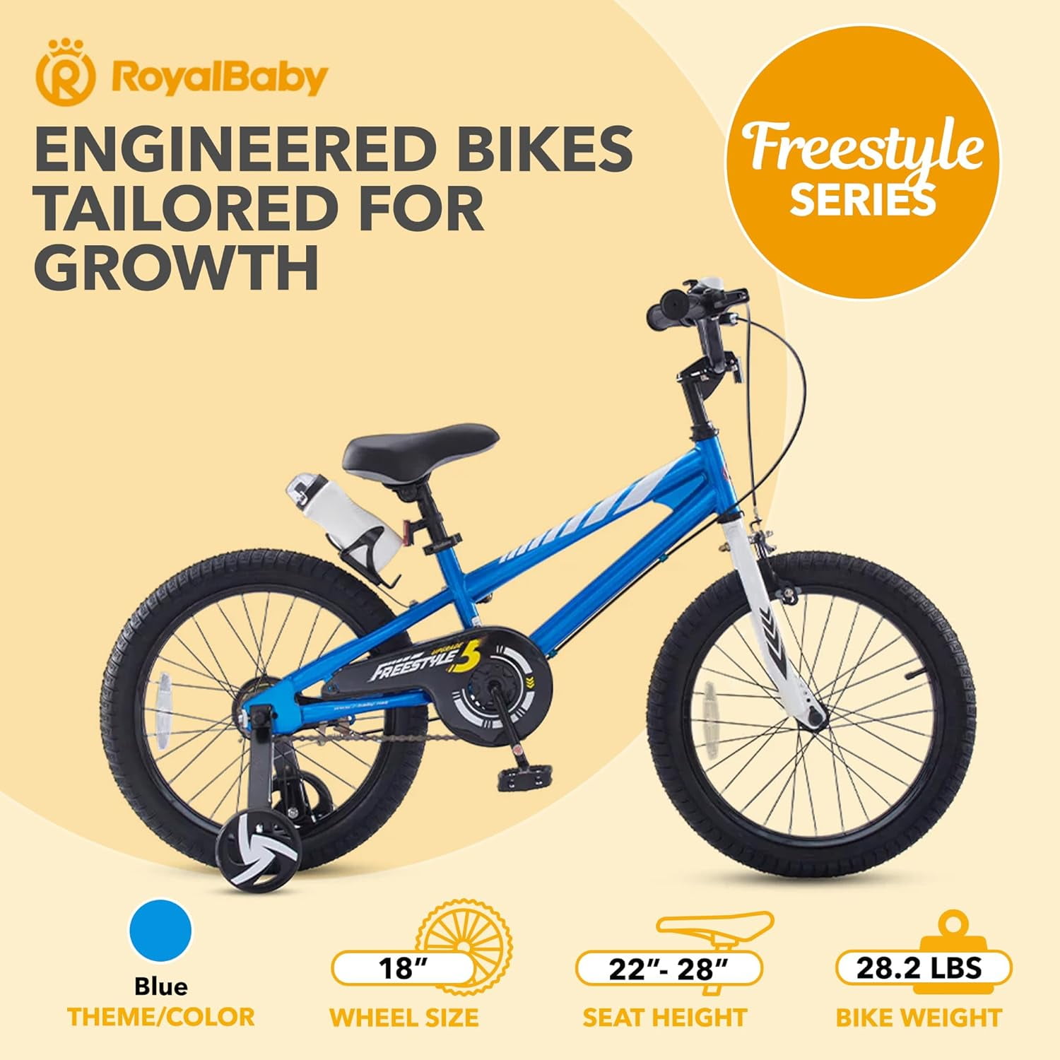 Royalbaby Freestyle 18 Red Kids Bike for Schools at Walmart