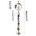 thumbnail image 1 of 7 Color Stone 7 Color Crystal Stone Hand Woven Pendant, 1 of 2