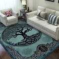 thumbnail image 2 of Celtic Tree of Life Rectangle Area Rug – Indoor/Outdoor – for Living Room, Bedroom, Hallway – Modern Home Decor Carpet – Non-Slip Backing – Machine Washable, 2 of 7