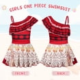 thumbnail image 4 of Marendyee Princess One-Piece Swimsuit for Girls Ruffled Dress Bikini Toddler Beachwear Bathing Suit Beach Dress Birthday Gift 5-6 Years 120 CM, 4 of 17