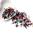 thumbnail image 1 of stanreset 200Pcs Mini Brads Paper Fasteners Decoration Embellishment Handicrafts Multicolor Stamping Paper for Scrapbook, 1 of 9