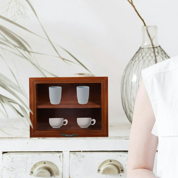 IBASETOY 1Pcs Desk Storage Organizer Dark Red Iron for Phone Holder Home Decor Modern Design