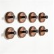 thumbnail image 1 of Juego de 4 Ganchos Adhesivos de Pared, Perchero de Madera sin Taladro, Ganchos Resistentes y Decorativos para Baño, Cocina, Dormitorio y Hogar, 1 of 4