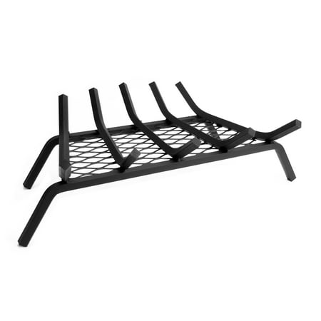 

Pleasant Hearth 1/2 in. Steel Log Grate- 21 in. 5 Bar with Ember Retainer