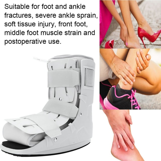 Walking Boot, Foot Orthosis With A Hand Pump Walker Fracture Boot, Accelerate The Recovery Of Injury Legs For Foot And Ankle Fractures Severe Ankle Sprain