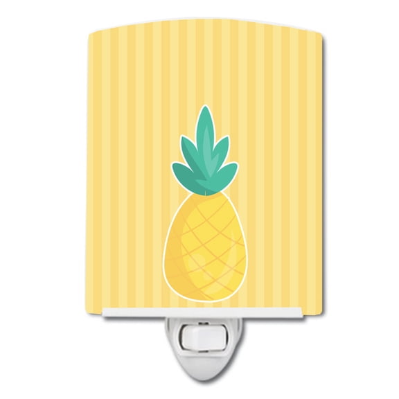 Caroline's Treasures BB8770CNL Pineapple #2 Ceramic Night Light, 6x4x3", multicolor