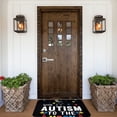 thumbnail image 5 of KLL I Love With Autism To The Moon And Back Print Front Door Mat Indoor Outdoor Entrance, Non-Slip Mat All-Weather Doormat Indoor Outdoor Rug Patio Porch Entryway Mat, 23.6''x15.7'', 5 of 7