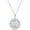 White, variant on 14K White Gold Finish Round Cut White Diamond 925 Sterling Silver Celtic Knot Tree Life Pendant Necklace for Women
