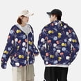 thumbnail image 5 of Picia Colorful Jellyfish Women's Men's UPF 50+ Sun Protection Hoodie Shirt Long Sleeve SPF Fishing Outdoor UV Hiking Lightweight Shirts-, 5 of 9