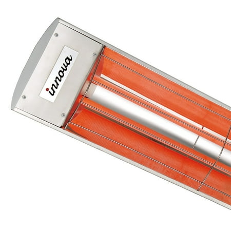 

5000 Watt Electric Infrared Dual Element Heater-277 Voltage-Stainless Steel Finish-No Fascia Decorative Fascia Bailey Street Home 2573-Bel-4560270
