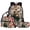 American Flag Bear, variant on Psesaysky Lightning Elephant Backpack And Lunch Box Set with Pencil Case 3 Pcs Animal Theme Backpack Set School Bookbag 3 In 1 Elementary Middle High School Backpacks Rucksack