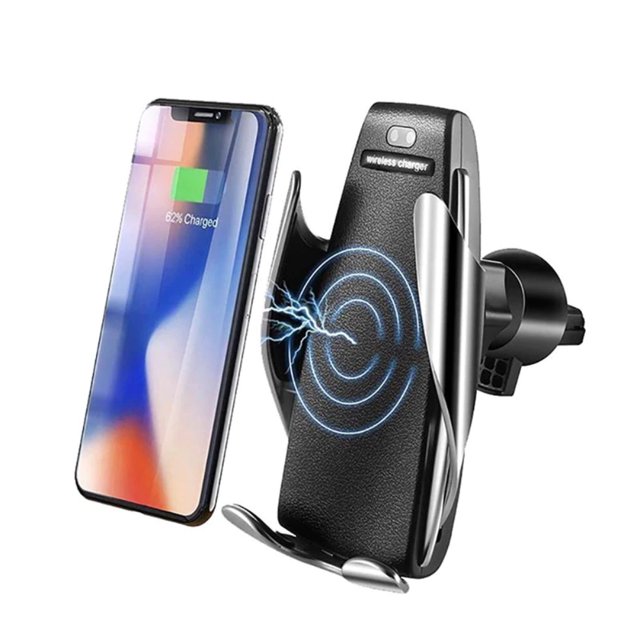 Cargador Inalámbrico para celular Qi Soporte Carro Con Sensor Automático OEM S5