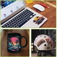 thumbnail image 7 of 10 Pcs UV DTF Cup Wrap Transfer Sticker 10 Styles Sunset Car Coconut Trees Retro Transfer Paper Rub on Stickers PVC Cup Wrap Waterproof Rub Decals, 7 of 7