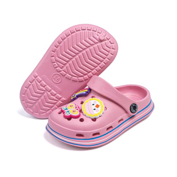 Kannior Toddler Boys Girls Garden Clogs Cartoon Slides Shoes Slip On Slipper Water Sandals For Little Kids