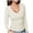 Beige, variant on Telankuip Women's Ribbed V-Neck Slim Fitted T Shirts 2025 Simple Stylish Basic Solid Color Long Sleeve Layering Tee Tops Soft Comfort Fall Winter Going out Under Tops Red XL