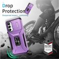 thumbnail image 5 of Funda para GANGXUN Samsung Galaxy A05S - Soporte metálico, Función magnética, Morado, 5 of 5