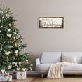 thumbnail image 3 of Stupell Industries Magic Of Christmas Phrase Holiday Painting Brown Floater Framed Canvas Art Print Wall Art, 31 x 14, 3 of 10