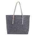 thumbnail image 2 of Bolso tote de color sólido con asa de PU para mujer Bolso con asa superior de gran capacidad (gris) Tmvgtek Para estrenar, 2 of 9