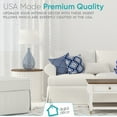 thumbnail image 6 of Digital Decor Pillow Insert Sham, Set of 2, 24 x 24 Inch, Standard, White, 6 of 8