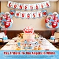 thumbnail image 3 of Nurse Graduation Decoration Congrats Nurse Banner Class of 2026 with Balloons Cupcake Toppers for Congrats RN Nursing School Party Favors, 3 of 7