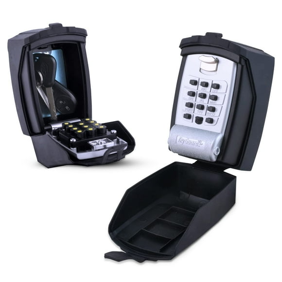 Caja de seguridad para exteriores KeyGuard Pro SL-590-CVR con cubierta de goma