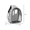 thumbnail image 5 of Breathable Backpack for Cats and Dogs Portable Outdoor Pet Cat Panoramic Transparent Breathable Backpack Pet Backpack, 5 of 5