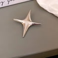 thumbnail image 3 of Qisuw Vintage Four Pointed Star Brooches Cross Star Lapel Brooch Pin Jewelry Holiday Decor for Women Men Coat Accessory, 3 of 17