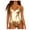 Gold, variant on Womens Clearance asdoklhq Womens One Piece Swimsuits Clearance,Camisole High Waist Solid Color Split Bikini Swimsuit