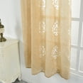 thumbnail image 2 of DYstyle Morocco Embossed Rod Pocket Sheer Volie Curtain Panel, 2 of 3