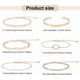 thumbnail image 2 of Pulsera de cadena de oro de 6 piezas para mujer, 2 of 7