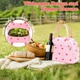 thumbnail image 6 of Lunch Bag for Women & Men Cute Corduroy Insulated Lunch Tote Bag Reusable Lunch Box Leakproof Cooler Tote with Large Capacity for Work Picnic and Travel, 6 of 12