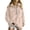 Beige#12, variant on Sweatshirt for Women Flannel Quarter Zip Turn Down Collar Hoodless Tops Long SLeeve Loose fits Lady Blouses Fall Outfitss