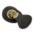 thumbnail image 4 of 2pcs Bolsa de material cuero Sujetadores de Bloqueo Hebillas a Broche Reemplazo Negro / color, 4 of 9