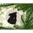 thumbnail image 2 of Pug Black #1 Christmas Ceramic Ornament 2.8 in x 2.8 in, 2 of 3