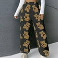 thumbnail image 4 of Luxalzxs Women's Cute Bear Plush Pajama Pants, Soft Fluffy Fleece Warm Pjs Bottoms Sleepwear Winter High Waisted Comfy Fuzzy Lounge Pants Sweatpants, 4 of 5