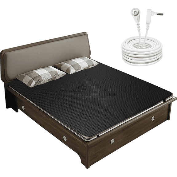 Grounding Mattress Pad for Better Sleep - Conductive Earth Mat 54x78 Inch