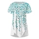 thumbnail image 4 of Camisetas de verano para mujer, blusa holgada con estampado Floral, cuello redondo, dobladillo irregular, camisetas casuales de manga corta con gráficos Pompotops  hkajfhjk464192, 4 of 5