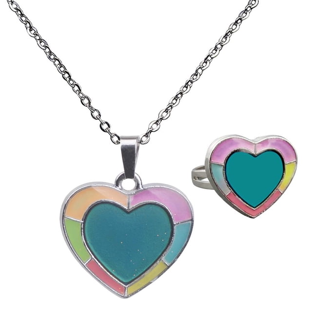 Joyas de Cambio de Color Fernando Conjunto Amor Colgante Gargantilla