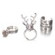 thumbnail image 1 of 3 Piezas Anillos de Navidad Regalo de Navidad Moda Gótico Conjunto de Joyas de Navidad Anillos Temáticos de Navidad para Mujeres Adolescentes, 1 of 8