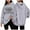 Light Gray, variant on I'm Fine Everything Is Fine Funny Christmas Hoodies for Women Long Sleeve Holiday Hooded Sweatshirt with Pockets Pullover Top