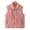 Pink, variant on KAUOD Girls Fuzzy Mock Neck Vest Zip up Winter Fleece Sleeveless Coats Front Zipper Pockets Plush Outwear Vest Padded Warm
