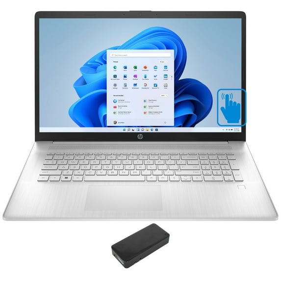 HP 17z-cp100 Home/Business Laptop (AMD Ryzen 5 5625U 6-Core, 17.3in 60Hz Touch HD+ (1600x900), AMD Radeon, 64GB RAM, 1TB m.2 SATA SSD + 2TB HDD, Win 11 Pro) with DV4K Dock