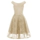 thumbnail image 5 of Vestido de fiesta sin mangas de encaje para mujer Vestido de fiesta de cóctel Vestido vintage Fridja hjkh5799, 5 of 5