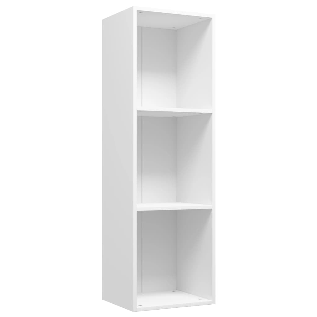 Veryke 3-Tier Wood Open Storage Shelf, Modern Freestanding Bookcase for Home Office Display, White