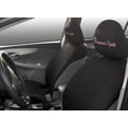 thumbnail image 4 of Yupbizauto Princess's Seat Design Black Fabric Car Seat Cover Universal Fit for Cars, Trucks, SUVs, Vans - 1 Piece Headrest Cover Included - Stylish, Durable Auto Interior Protector for All Vehicles, 4 of 6
