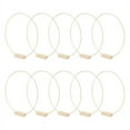 thumbnail image 2 of 10 Packs 10 Inch Metal Floral Hoop Centerpiece with 10 Packs Wood Place Card Holders, Gold Hoop Centerpieces for Table,10 x 10 inch metal flower bands 10 x wooden card clips, 2 of 7