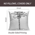thumbnail image 2 of LALILO Throw Pillow Covers Dahlia Flower Species Daisy Cushion Cover 18" x 18", 2 Pack, 2 of 6