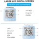 thumbnail image 4 of Pantalla Lcd Digital Digital impermeable Splash reloj de pared para baño reloj de ducha temporizador de temperatura, 4 of 5
